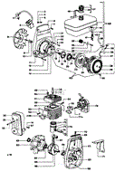 1 - Starter assy and engine