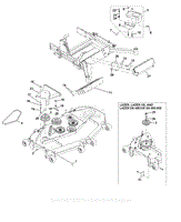 Weight and Belt Drive Components Lazer 60 Above SN 600,000 with Triton and Series 5 Deck