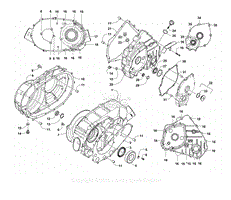 CLUTCH/DRIVE BELT/MAGNETO COVER ASSEMBLY