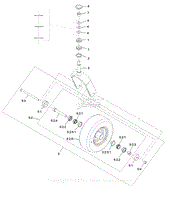 Caster Wheel and Fork Assembly