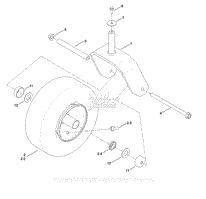 Caster, Wheel and Tire Assembly