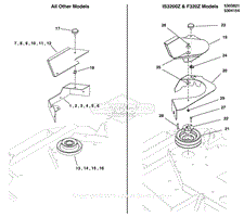 Mower Deck Guards &amp; Spindle Pulley - Single Belt Driven Mower Decks