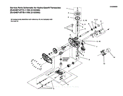 Transaxle SERVICE PARTS - ZT3400 (5103589_5103590)