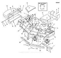 52&quot; Mower Deck - Housing, Cover, Spindles &amp; Blades (Export)