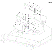 61&quot; Mower Deck Group - Hanger Chains