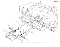 61&quot; &amp; 72&quot; Mower Deck Group - Pusher Bars S/N: 2017978507 &amp; Below