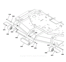 61&quot; Mower Deck Group - Rollers S/N: 2017954956 &amp; Above