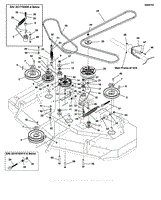 72&quot; Mower Deck Group - Pulleys, Belts &amp; Idler Arms (2 Belt System)