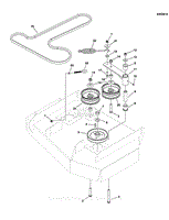 36&quot; Mower Deck - Pulleys, Belt &amp; Idler Arm