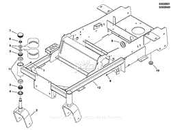 Main Frame &amp; Front Caster Group