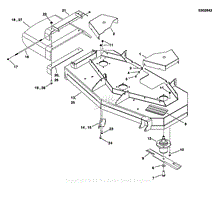 48&quot; Mower Deck - Housing, Covers &amp; Spindles