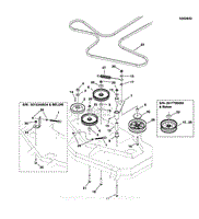 48&quot; Mower Deck - Pulleys, Belt &amp; Idler Arm