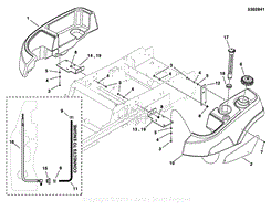 Fuel Tank Mount &amp; Supply Group (Single Tank)