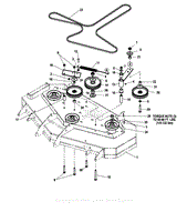 44&quot;, 48&quot; &amp; 52&quot; Flat-Nosed Mower Deck - Pulleys, Belts &amp; Idler Arm