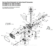 Transaxle SERVICE Parts - Hydro-Gear ZT3400