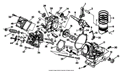 GN-190 Engine Crankcase Sub-assembly No 89365