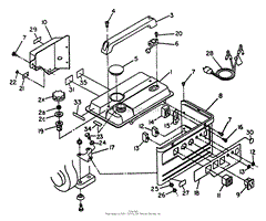 Fuel Tank And Sheet Metal - 750 Watt Unit No. 67440