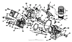 GN-190 Engine Crankcase Sub-assembly No 89365