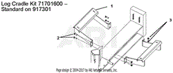 Log Cradle Kit 71701600 - Standard on 917301