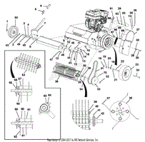 Tine, Belt And Wheel Assembly