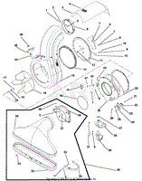 Intake, Blower Housing And Front Cover Assembly