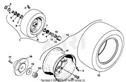 FRONT AND REAR WHEELS