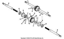 NUMBER EIGHT SHAFT - DIFFERENTIAL ASSEMBLY