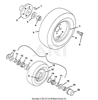 FRONT AND REAR WHEELS