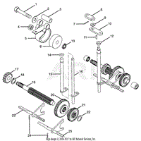 NUMBER SIX SHAFT - BRAKE/SLIDING GEAR - 066, 067, 068, 069 - G SERIES