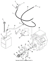 Engine, Fuel And Exhaust System - Briggs &amp; Stratton - 16 HP