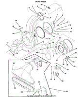 Intake, Blower Housing And Front Cover Assembly