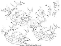 Caster Arm And Wheel Assemblies