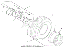 Transport Wheel, Tire And Spindle