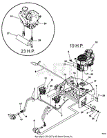 Engine, Hydraulic And Mainframe Assembly