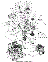 Engine, Hydraulic And Main Frame Assembly