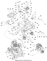 Engine, Hydraulic And Main Frame Assembly