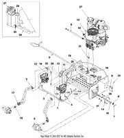 Engine, Hydraulic And Mainframe Assembly