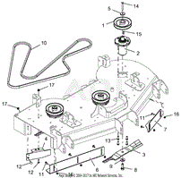 Deck - Belt, Blades, Baffles, And Spindles