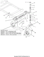 Front Axle And Tires - 48&quot; And 52&quot;