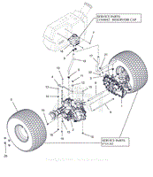 Parts List 27 - Parts List 27 - Rear Tires and Transaxles