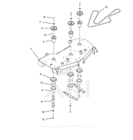 Parts List 11 - Deck, Belt, Blades and Spindles - 52&quot;