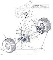 Parts List 27 - Rear Tires and Transaxles