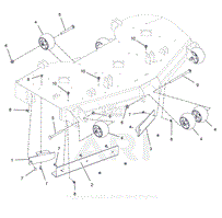 Parts List 3 - Anti-Scalp Wheels and Baffles - 52&quot;