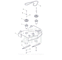 Parts List 9 - Deck, Belt, Blades, and Spindles - 32 Inch