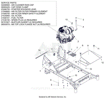 Parts List 19 - Engine and Frame