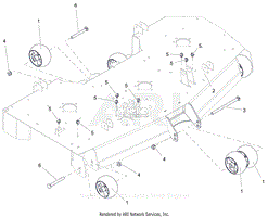 Parts List 5 - Anti-Scalp Wheels and Baffles - 52&quot;