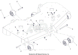 Parts List 3 - Anti-Scalp Wheels and Baffles - 52&quot;