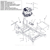 Parts List 19 - Engine and Frame