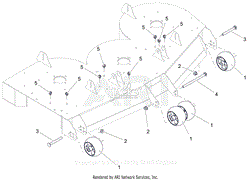 Parts List 3 - Anti-Scalp Wheels and Baffles - 52 Inch