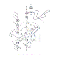 Parts List 10 - Deck, Belt, Blades and Spindles - 48 Inch